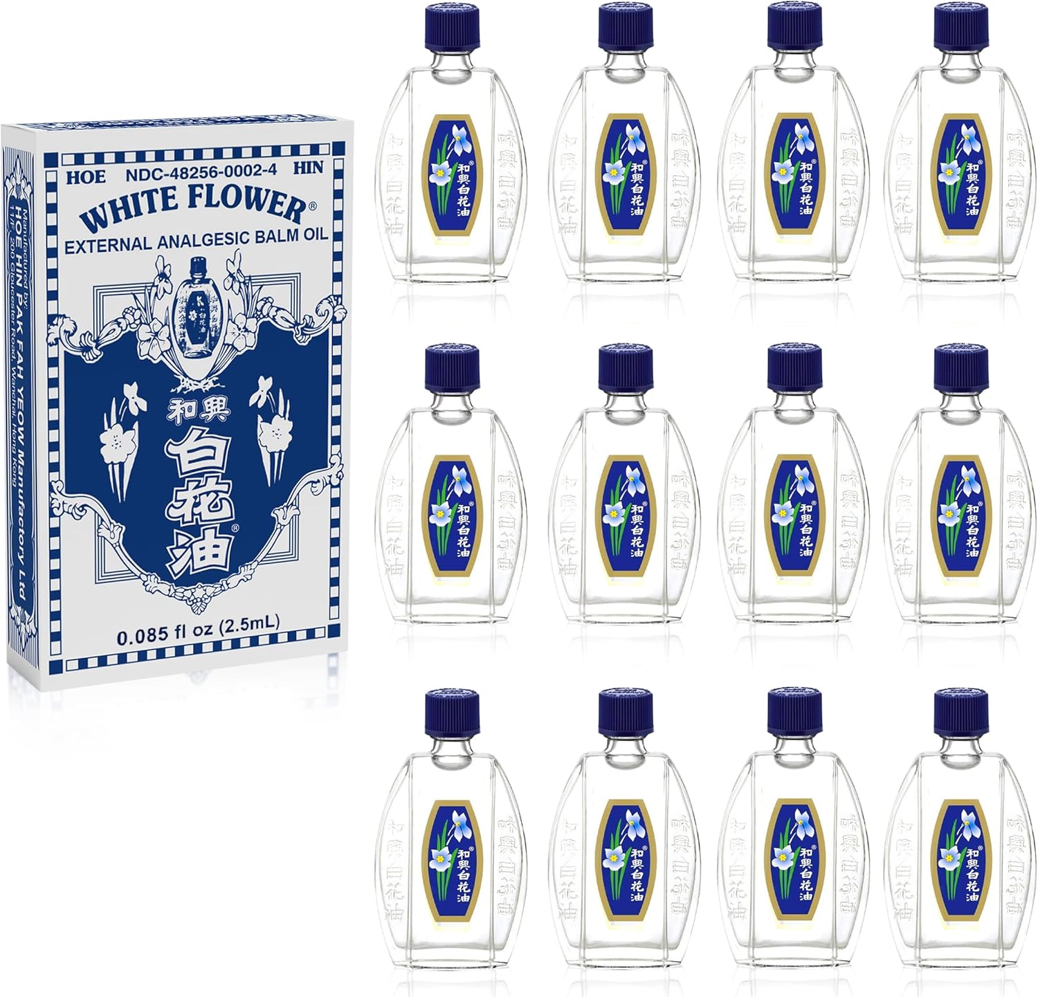White Flower External Analgesic Balm Oil for Travel Relief