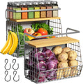 Ofiray-home Magnetic Fridge Shelf for Kitchen and Pantry Storage