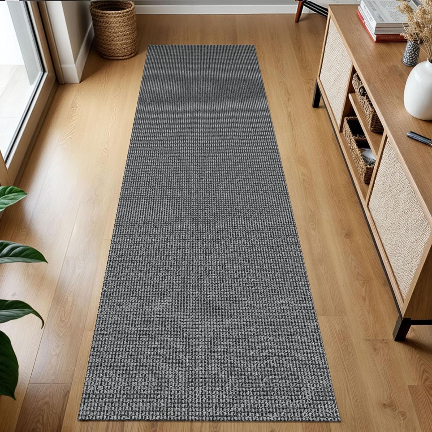 KOZYFLY 2x7 ft Washable Non Slip Runner Rug for Hallways