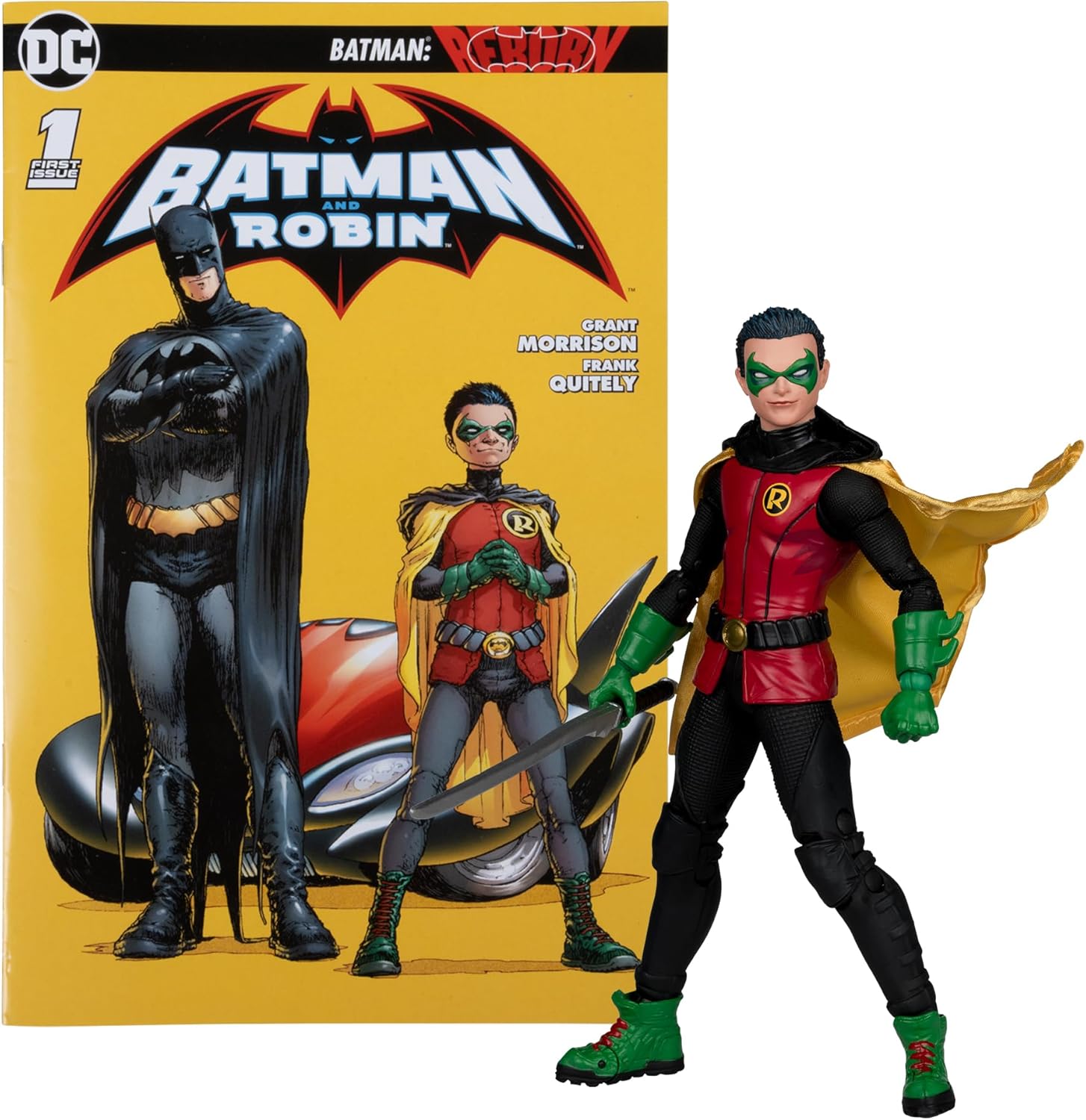 McFarlane Toys DC Direct Robin Figure with Comic