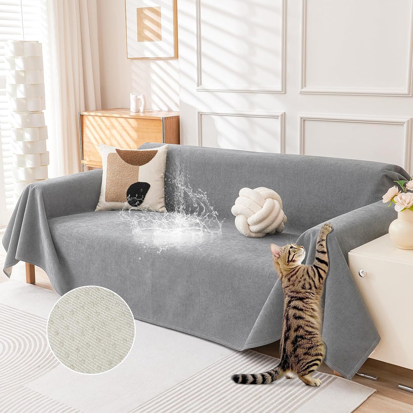 Deep Dream Couch Cover for Pets, Waterproof and Scratch Resistant