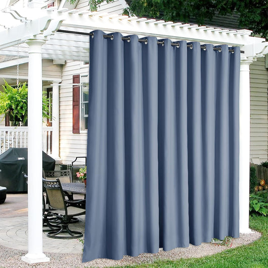 RYB HOME Outdoor Blackout Curtains - Heavy Duty Privacy Drapes
