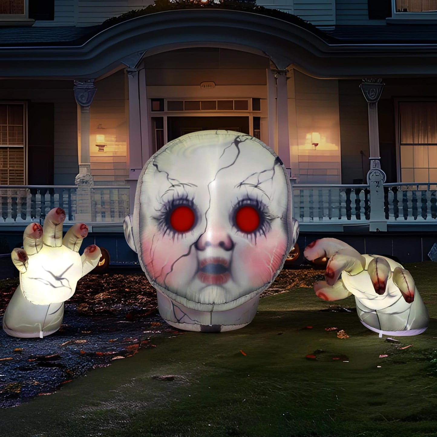 10.3FT Long Halloween Zombie Baby Inflatable Decoration for Yard