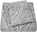1500 Supreme Collection Queen Sheet Set Paisley Gray - Stay-Put Fit
