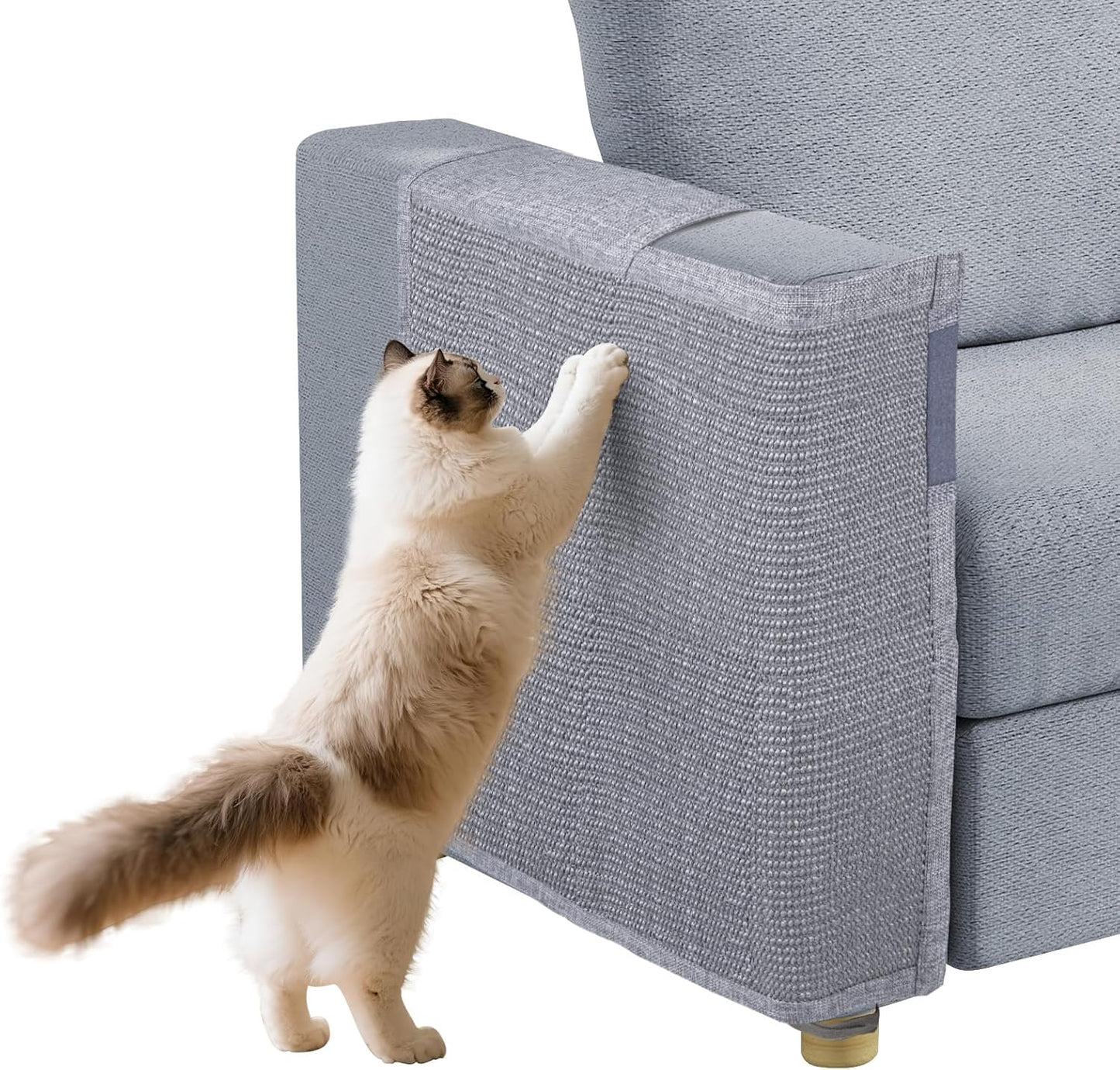 Cat Scratch Couch Protector with Natural Sisal for Furniture