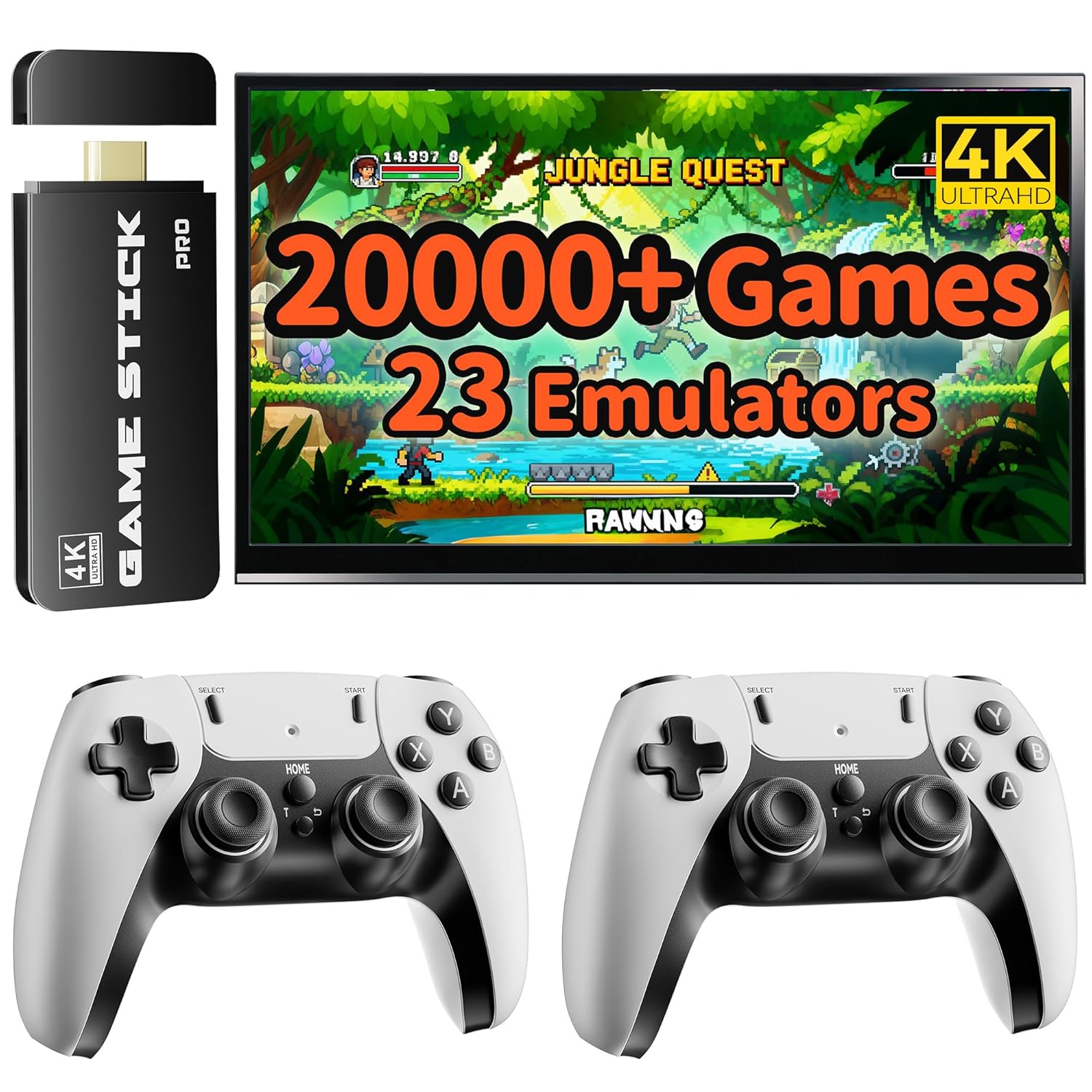 FCHOZY Retro Gaming Console with 20,000+ Games and 4K HDMI