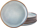 Handmade Reactive Glaze Dinner Plates Set of 6, 10.5 Inch