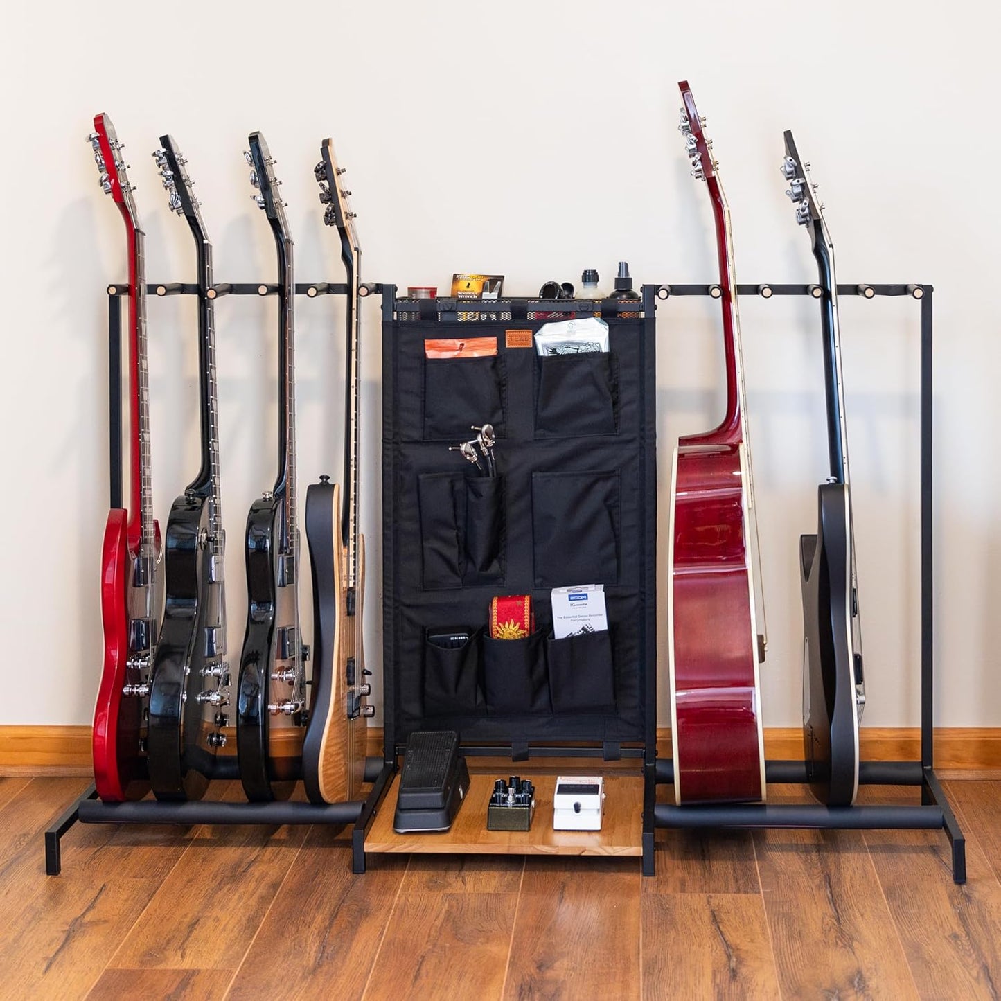 Space-Saving Guitar Rack: Organize 10 Guitars Easily!