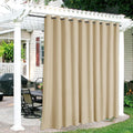 RYB HOME Patio Curtains Outdoor Extra Wide Waterproof Privacy Panel