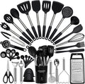 Large Cooking Utensils Set 35 PCS Silicone Kitchen Utensils Set