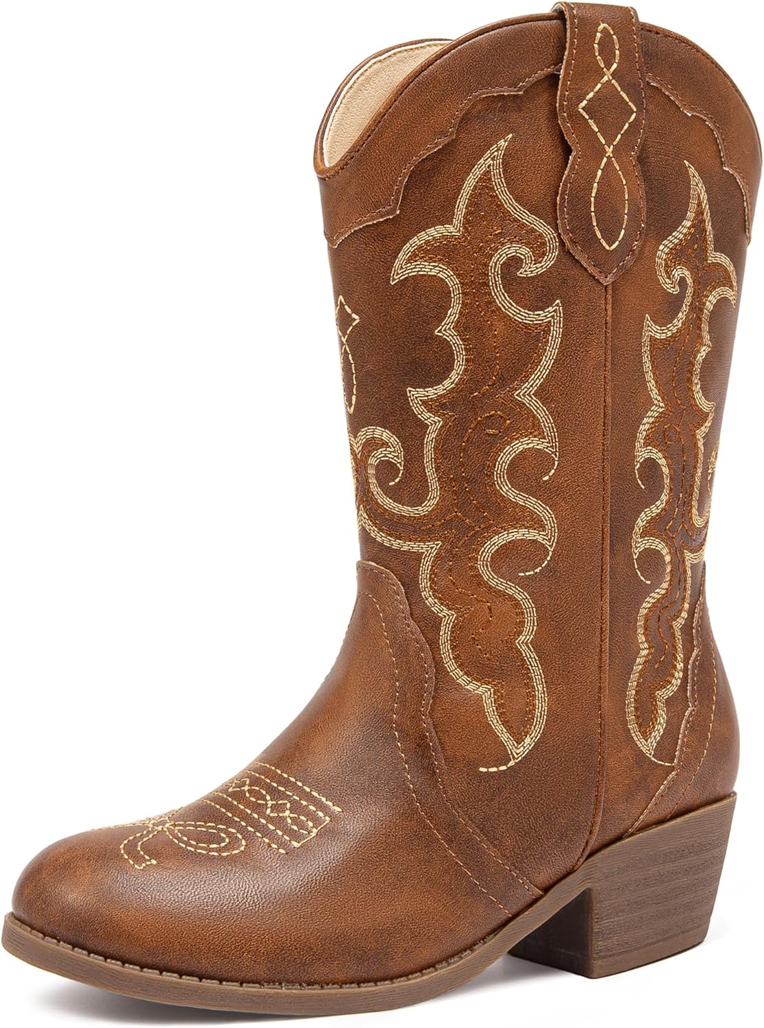 Girls Cowboy Boots for Kids with Rhinestones and Sparkle