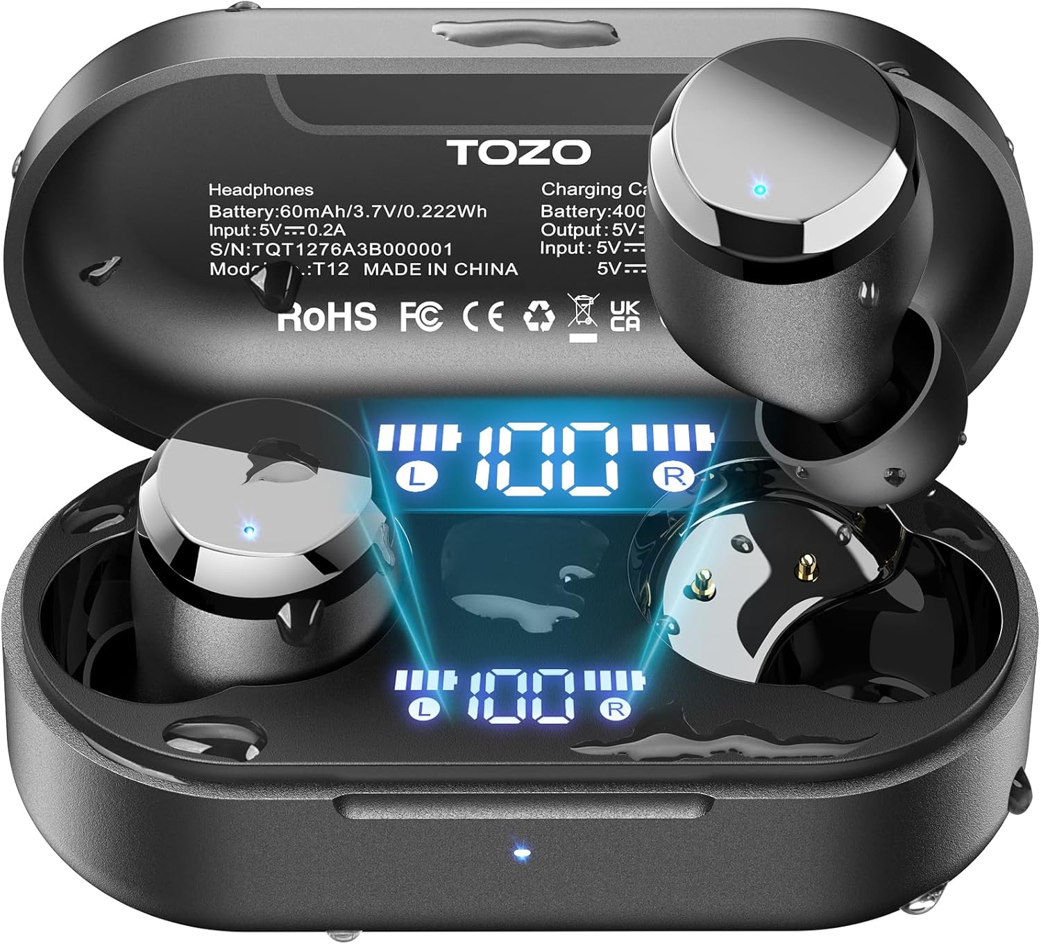 TOZO T12 Wireless Earbuds: Enhanced Call Quality