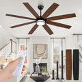 65 Inch Ceiling Fan with Lights and Remote for Modern Homes