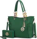 Tote Bag for Women Vegan Leather 2-PC Set - Spacious Handbag & Wallet