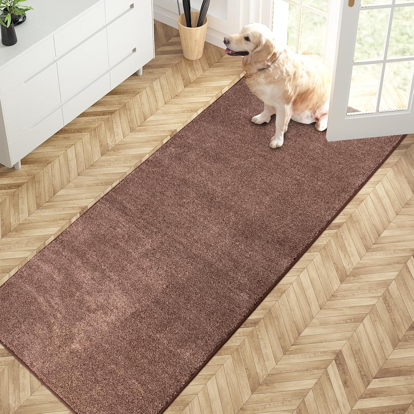 PURRUGS Dirt Trapping Door Mat 31.5in x 70in for All Entryways