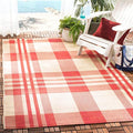 Courtyard Plaid Outdoor Area Rug 4 ft x 5 ft7 in - Weather Resistant