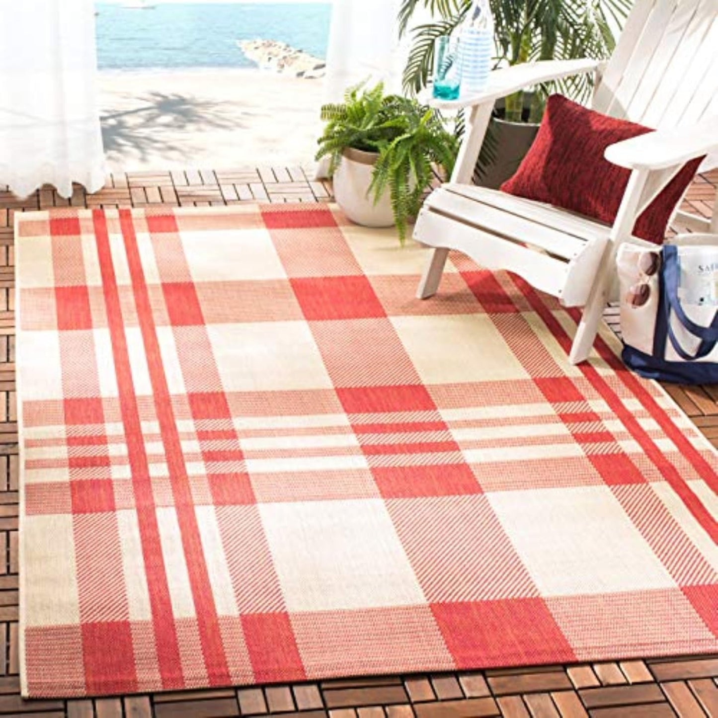 SAFAVIEH Courtyard Collection Area Rug - Stylish & Durable