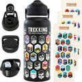 Trekking The National Parks Water Bottle with 63 Stickers - Insulated