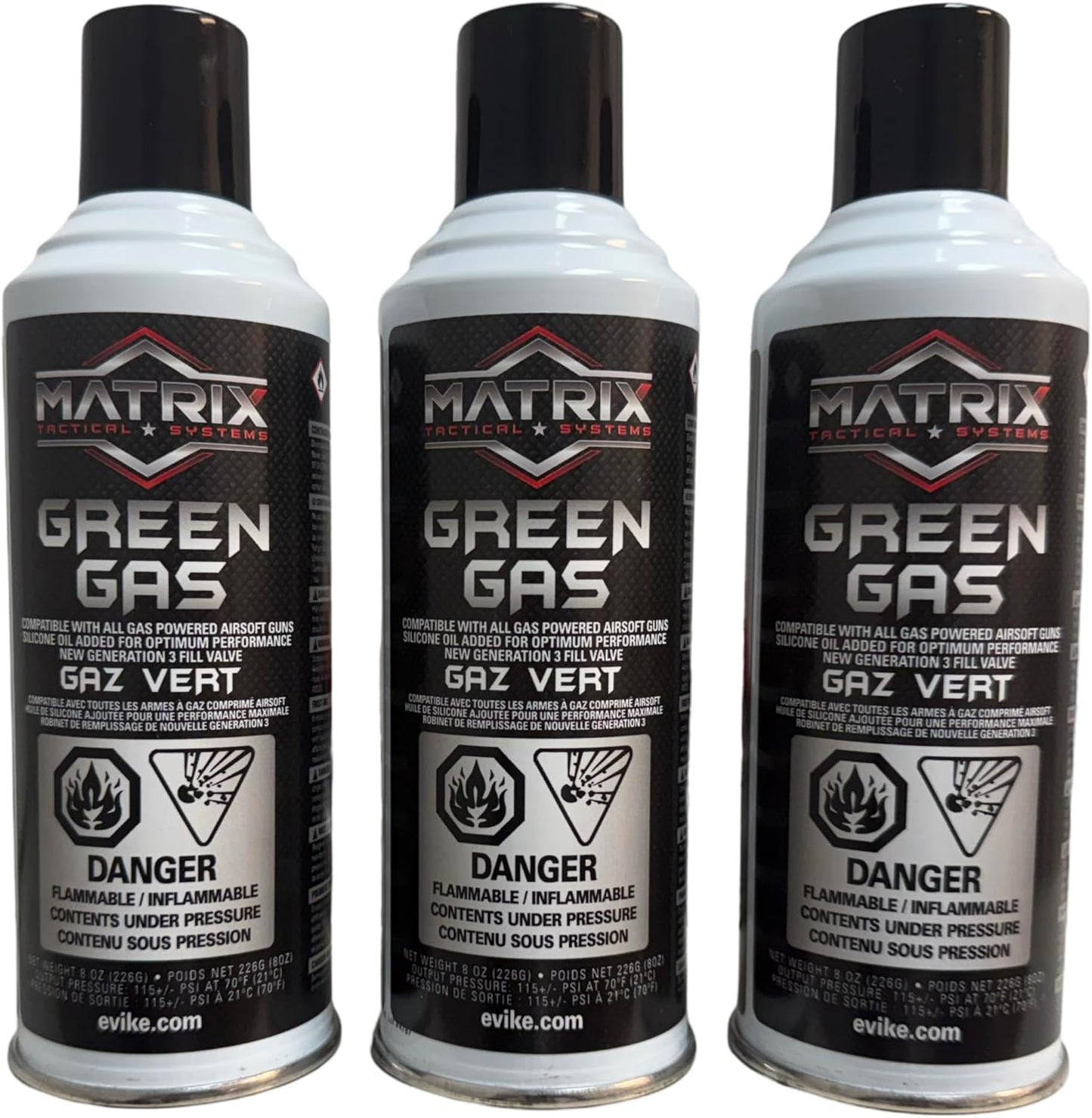 3Skull Matrix Green Gas for Airsoft Pistols and Rifles