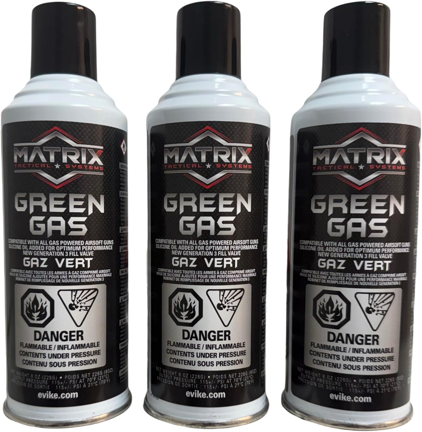 3Skull Matrix Green Gas for Airsoft Pistols and Rifles