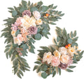 Faux Flower Swag Set of 2 for Wedding Welcome Signs - Champagne