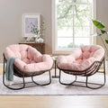 SLEERWAY Large Indoor Rocking Chair Set of 2 for Cozy Relaxation