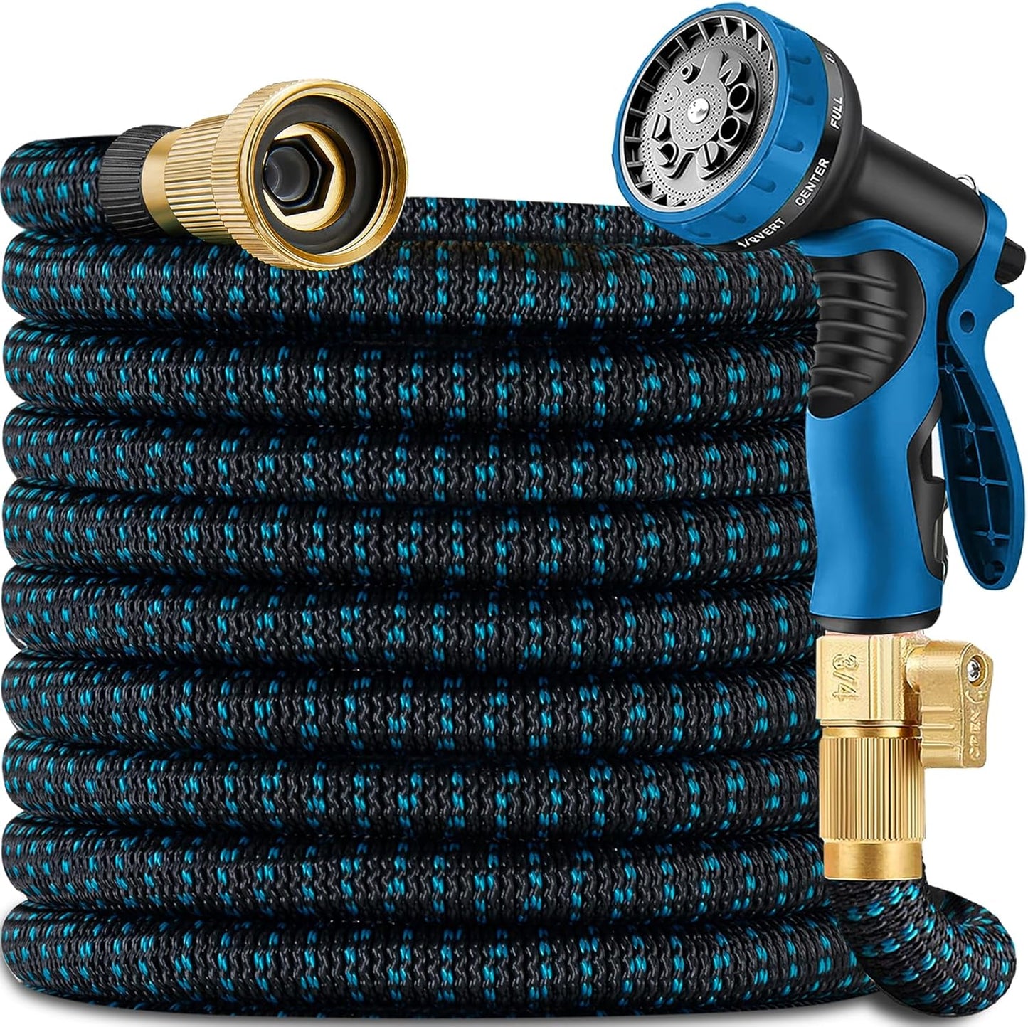 100 ft Expandable Garden Hose with 10 Functions Spray Nozzle