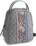 Premium Cotton Lunch Bag Black Chambray - Durable Everyday Carry