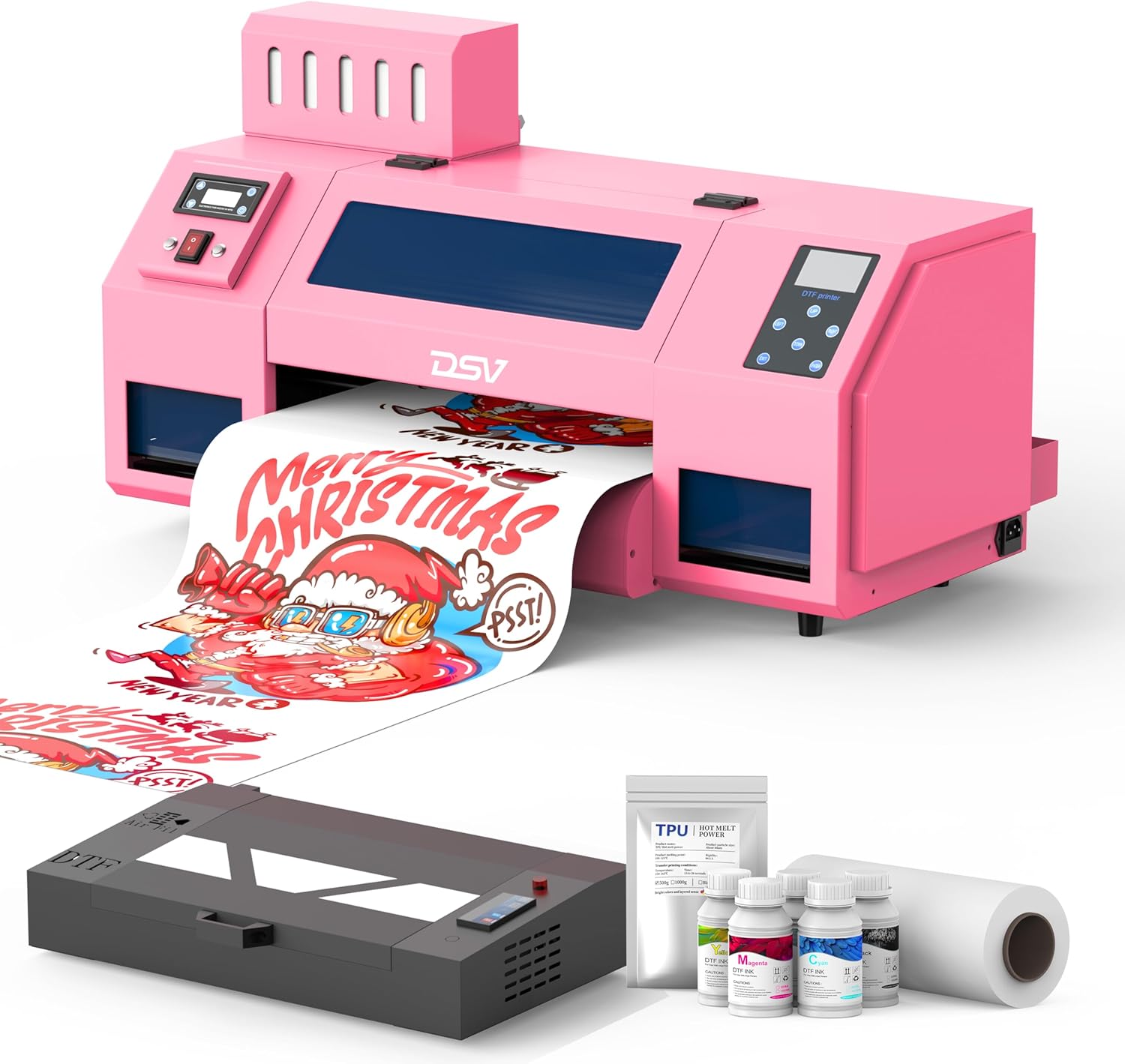 High-Speed DTF Printer with Dual Printheads