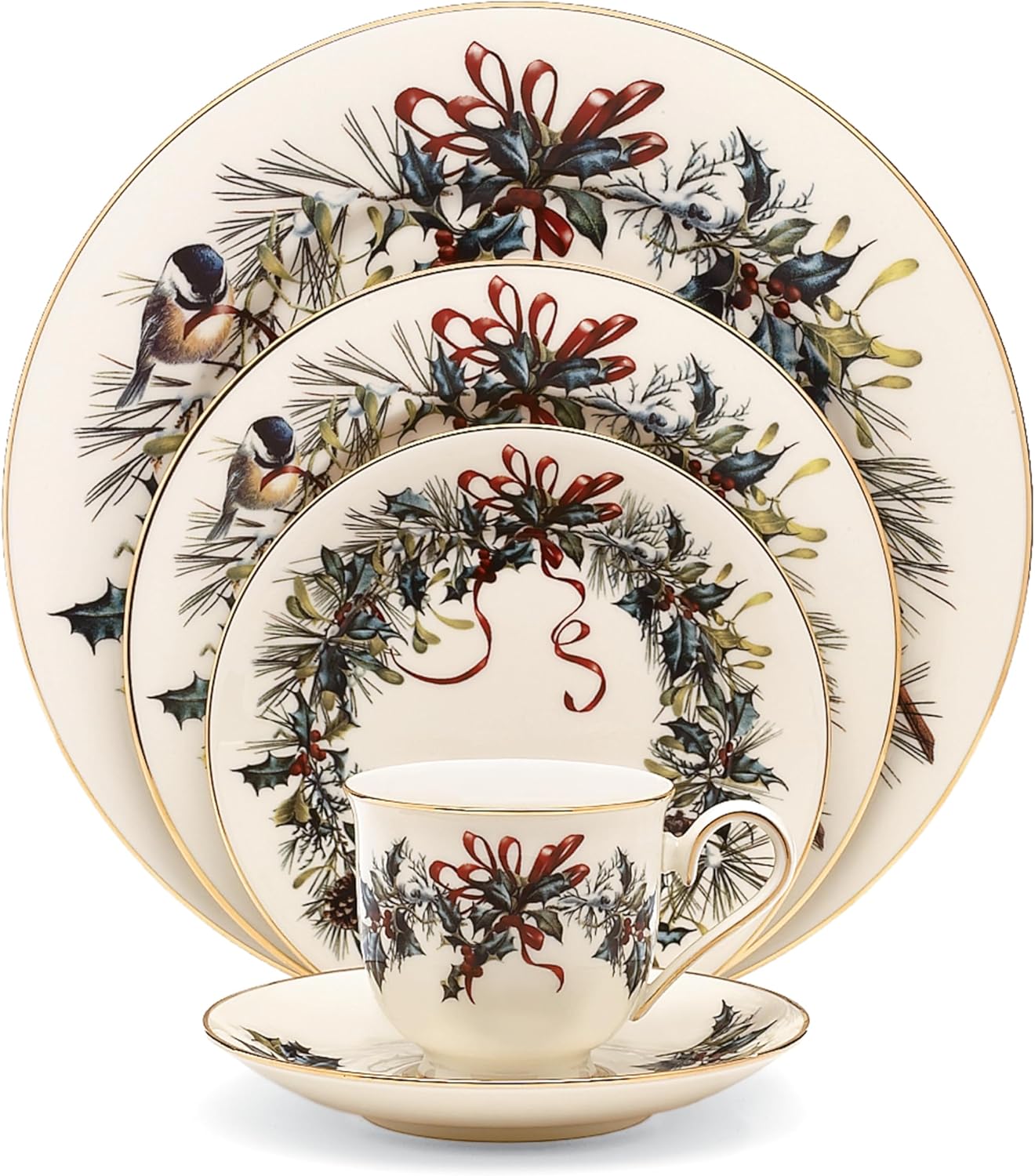 Lenox Winter Greetings 5-Piece Place Setting for Holiday Hosting