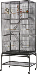 Extra Large Bird Cage 69in for Parrots and Small Animals - Roomy