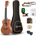 Everjoys Concert Ukulele Mahogany - 23 inch Professional Uke