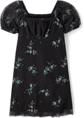 Short Sleeve Fashion Dress for Girls - Soft Floral Comfort