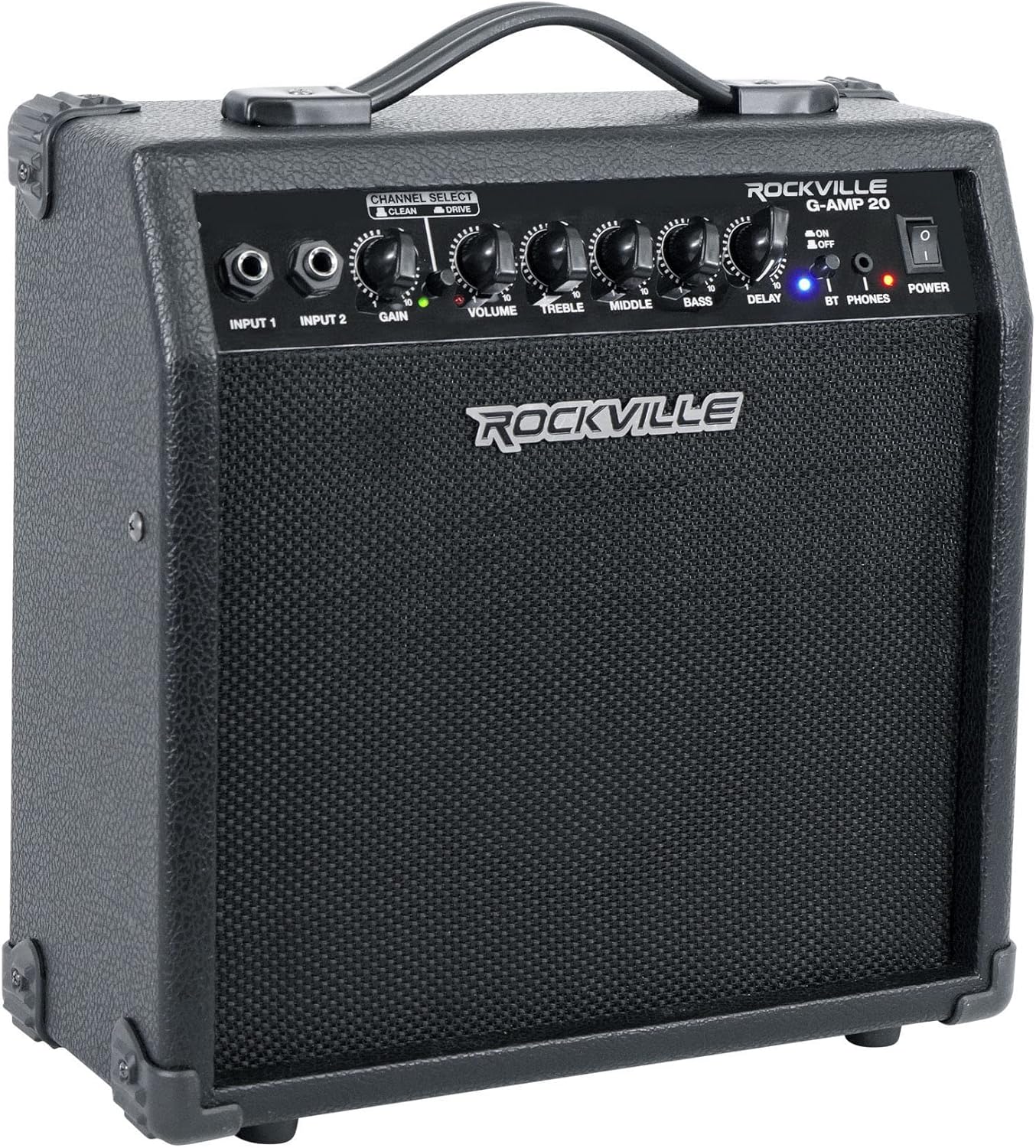 Rockville G-AMP 20W Guitar Amp - Bluetooth Connectivity