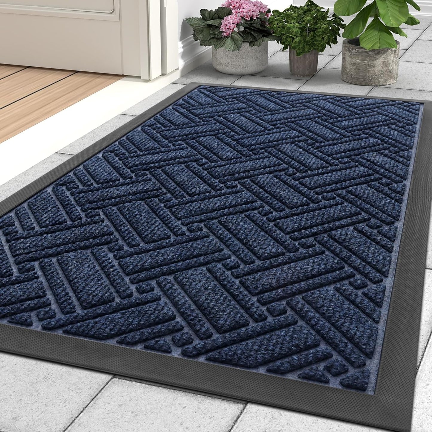 OLANLY Indoor Outdoor Mat, Non Slip Waterproof Doormat