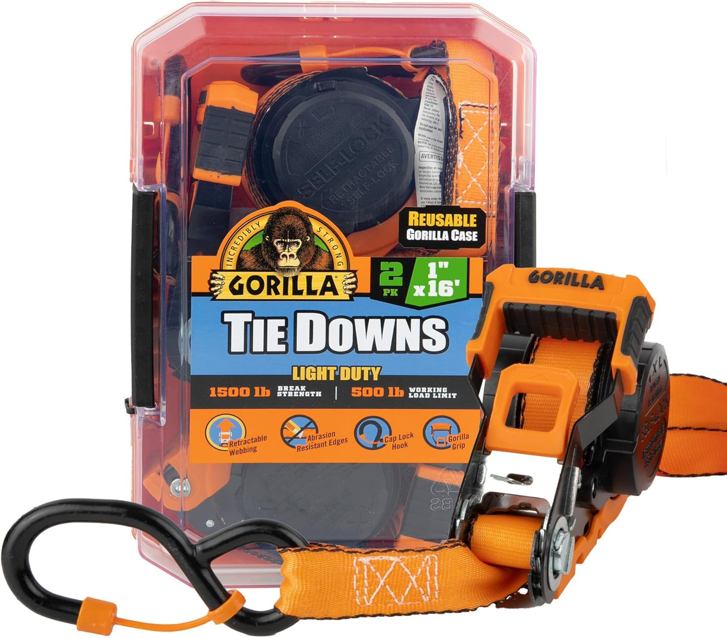Gorilla Ratchet Tie Down Straps for Heavy-Duty Cargo Control