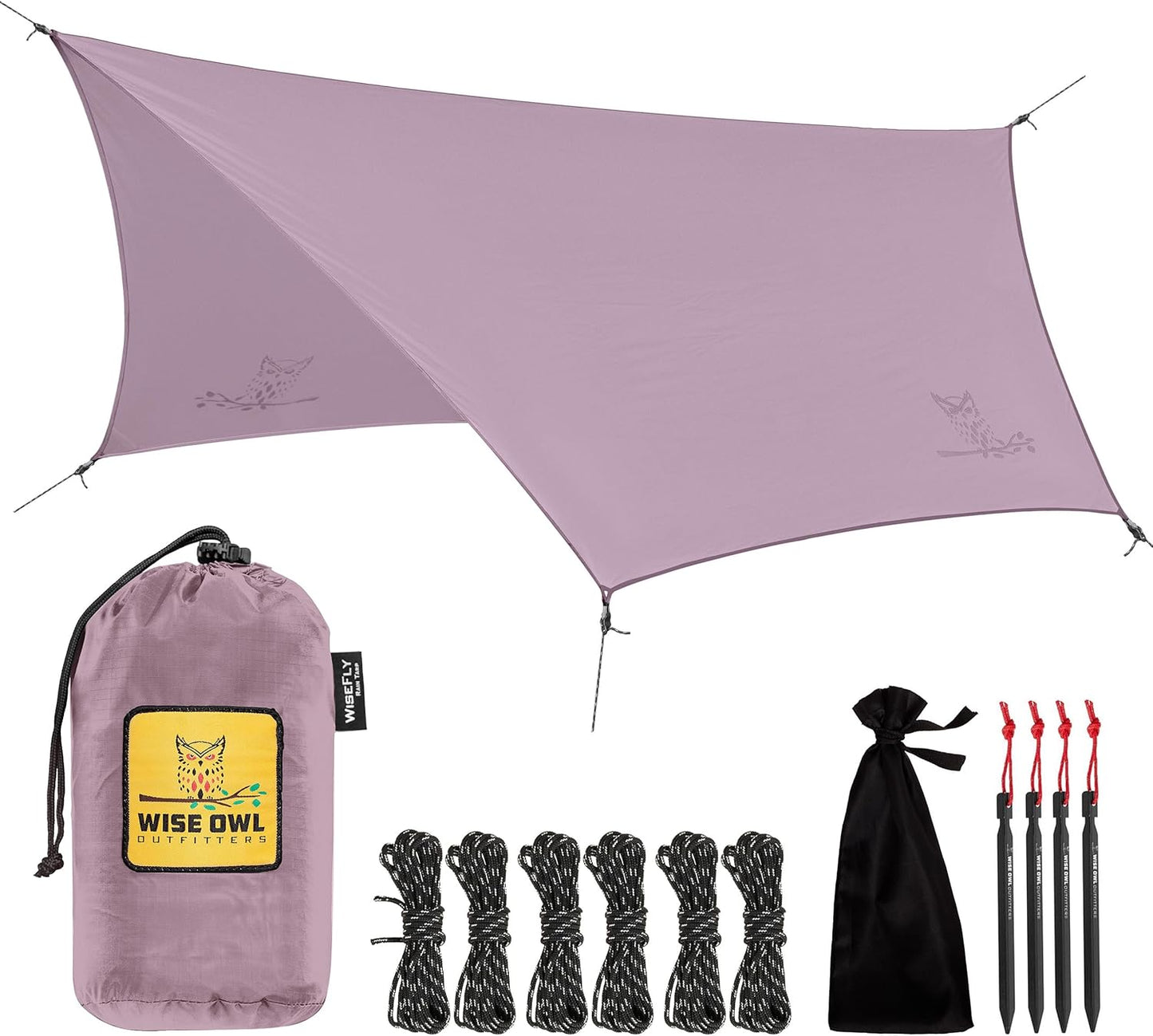 Wise Owl Outfitters Hammock Rain Fly for Camping and Backpacking