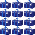 12 Pack Extra Heavy Duty Large Moving Bags with Strong Zipper