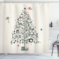 Fairytale Christmas Shower Curtain | Festive Bathroom Decor