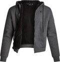Sherpa Fur Waffle Knit Hoodie - Lightweight Full Zip Sherpa Lined
