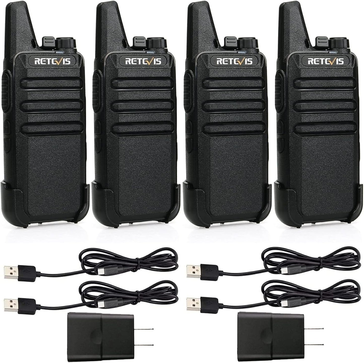 Retevis RT22 Two Way Radio Long Range Rechargeable Walkie Talkies