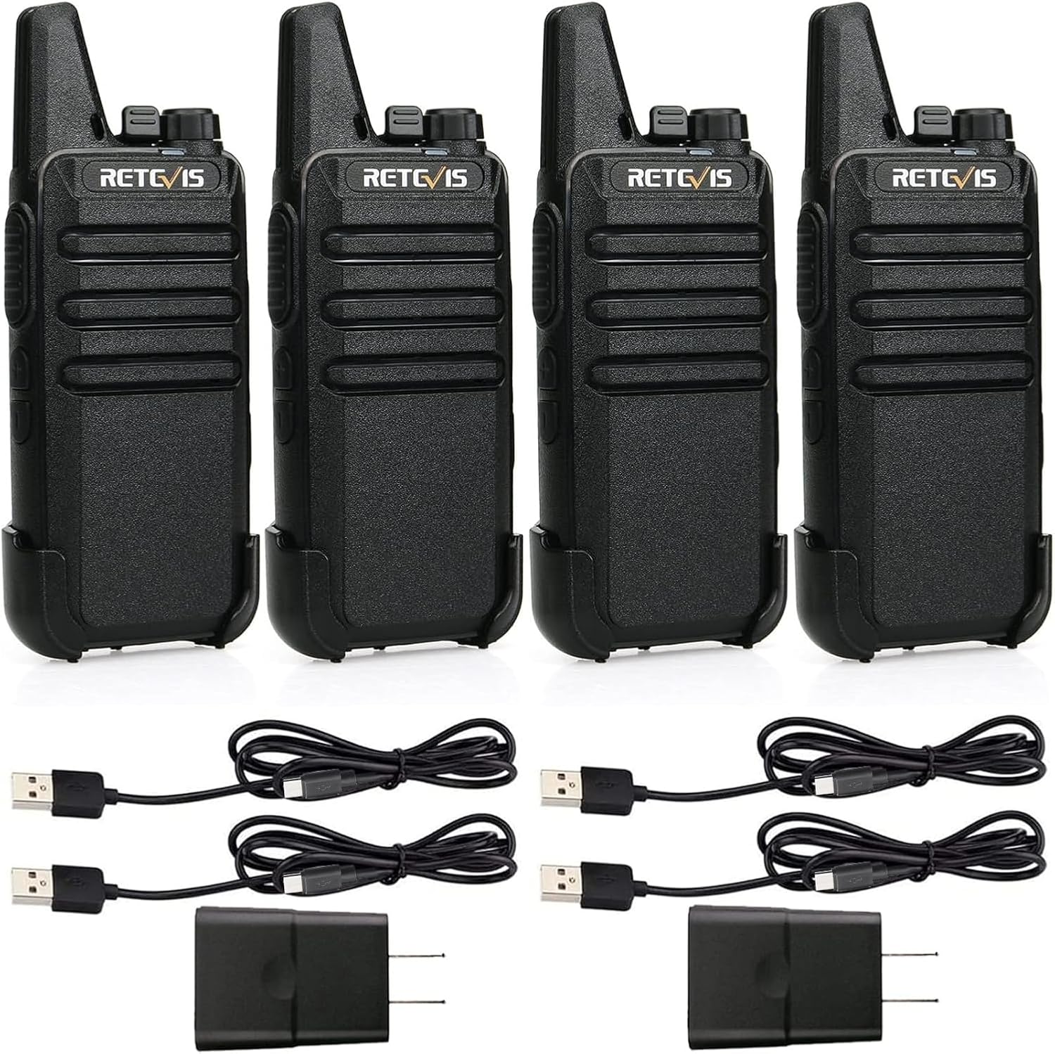 Retevis RT22 Two Way Radio Long Range Rechargeable Walkie Talkies