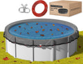 Pool Leaf Net Cover for 21 ft Above Ground Round Pools - Winch & Cable