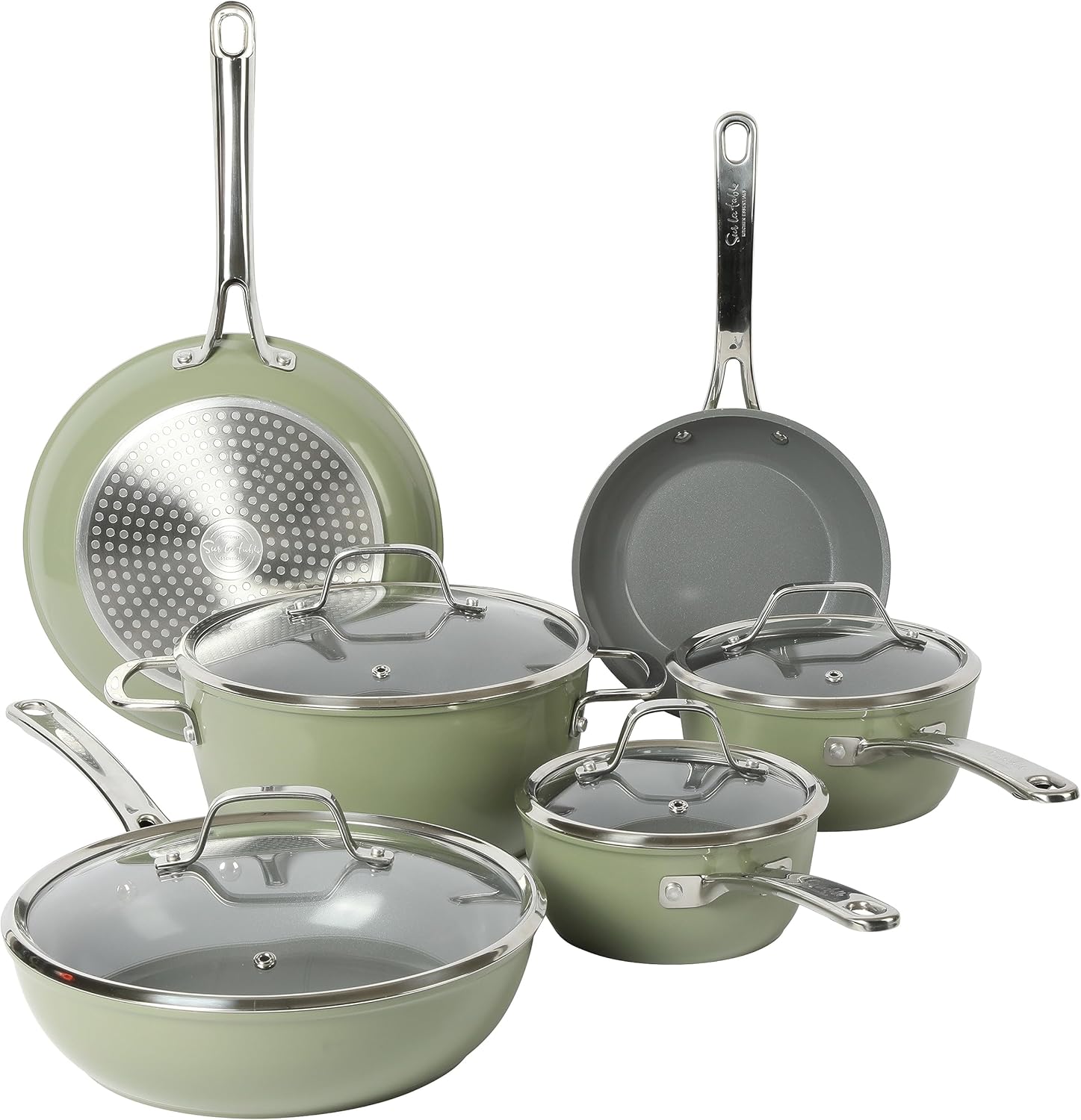 Non-Toxic Titanium Ceramic Nonstick Cookware Set for Every Kitchen
