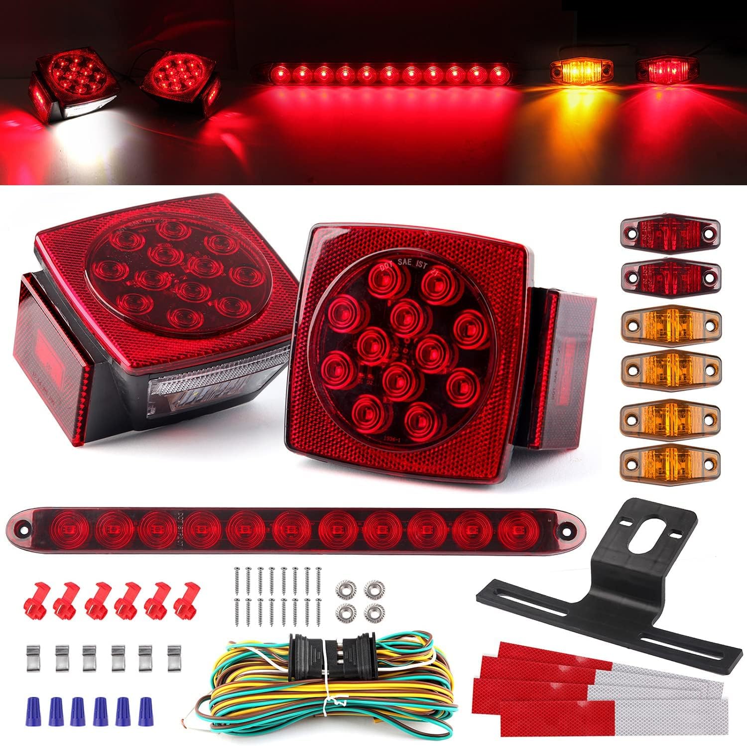 12V Trailer LED Light Kit for Safe and Bright Visibility