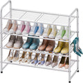 SUFAUY 4 Tier Shoe Rack Organizer - Holds 20 Pairs, Stackable