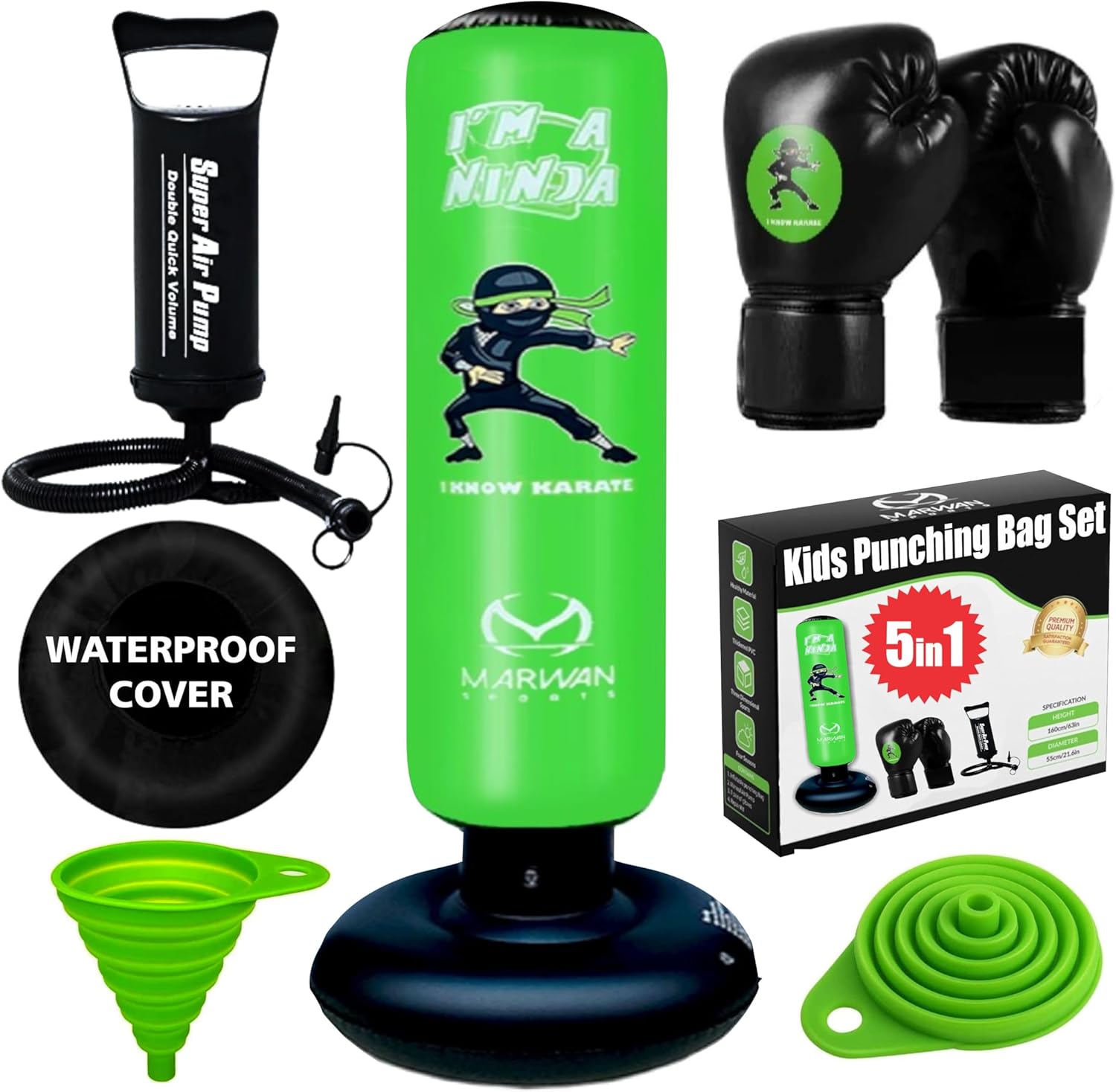 Ultimate Punching Bag Set for Kids 3-12: Instant Bounce Back & More!