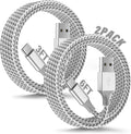 Car Charger Carplay Cable for iPhone 16 15 Pro Max - Durable 2-Pack