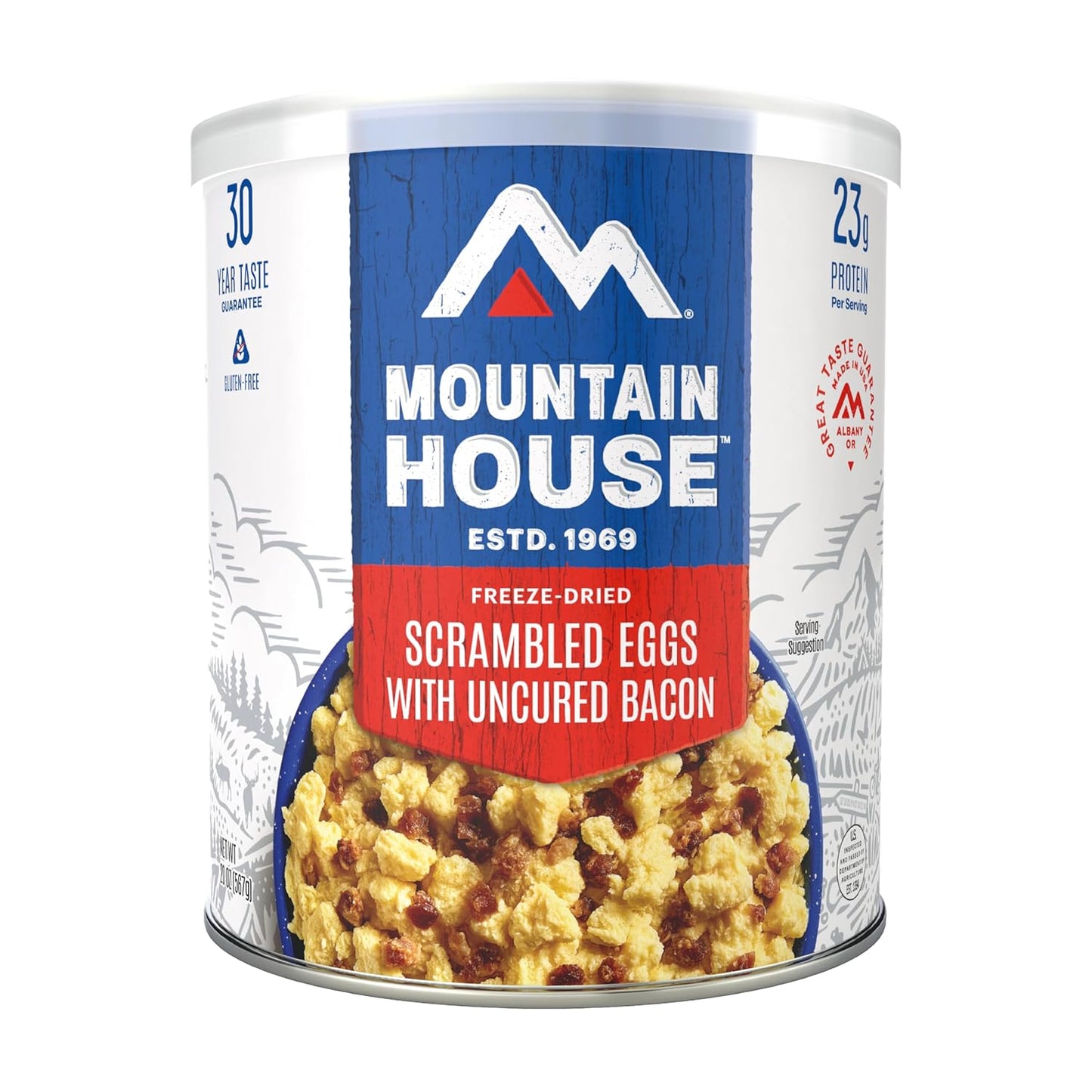 Mountain House Gluten-Free Scrambled Eggs with Uncured Bacon