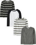 Children's Place Boys Long Sleeve Knit Shirts 4-Pack - Soft Everyday